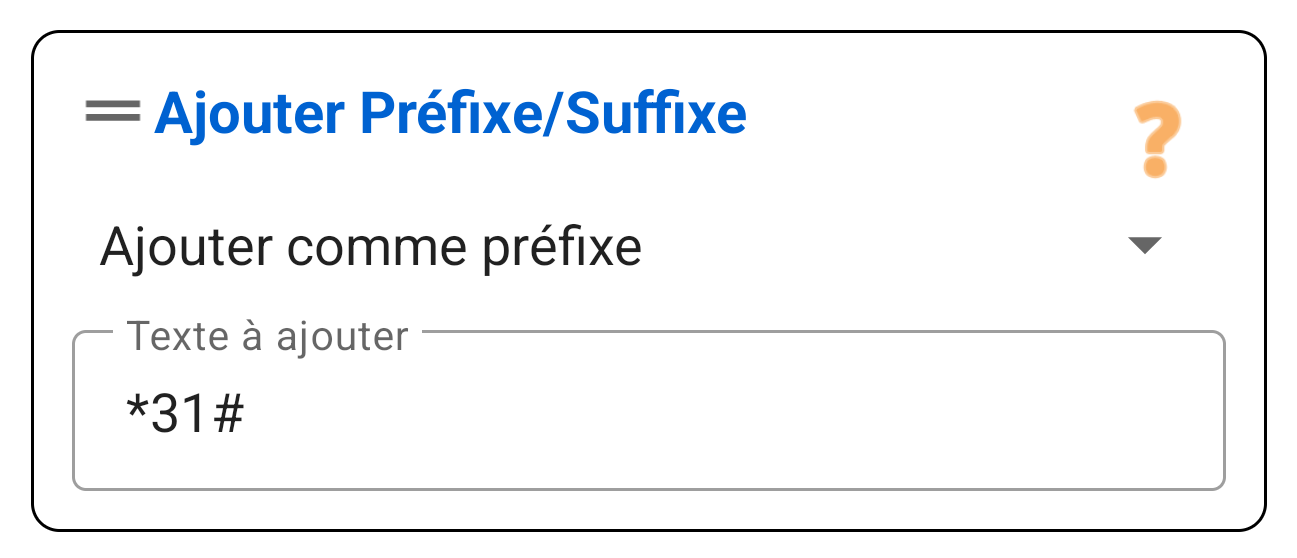 Préfixe / Suffixe