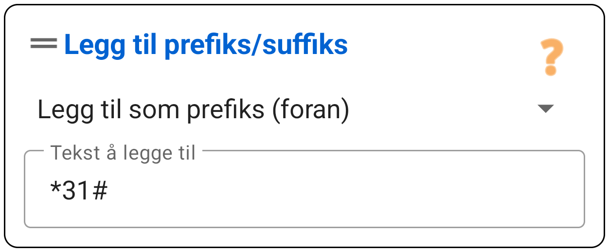 Prefiks / Suffiks