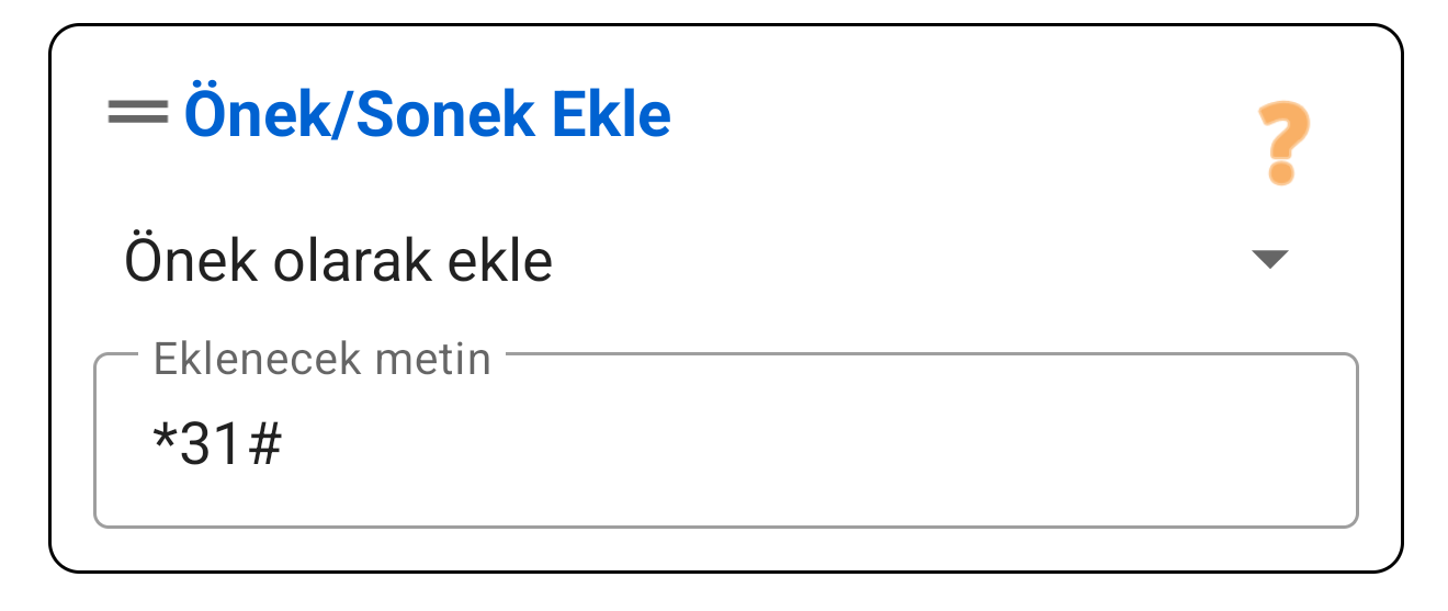 Önek / Sonek