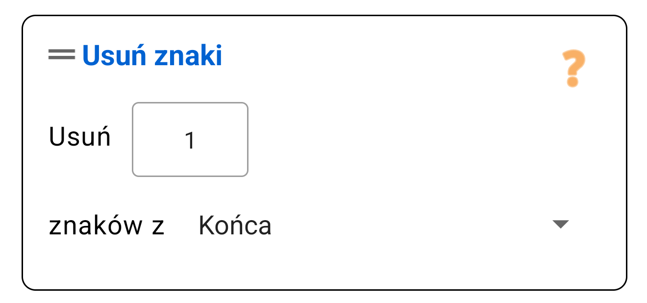 Usuń Znaki (Początek/Koniec)