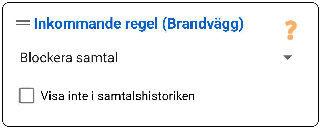 Samtalshantering (Endast Inkommande)
