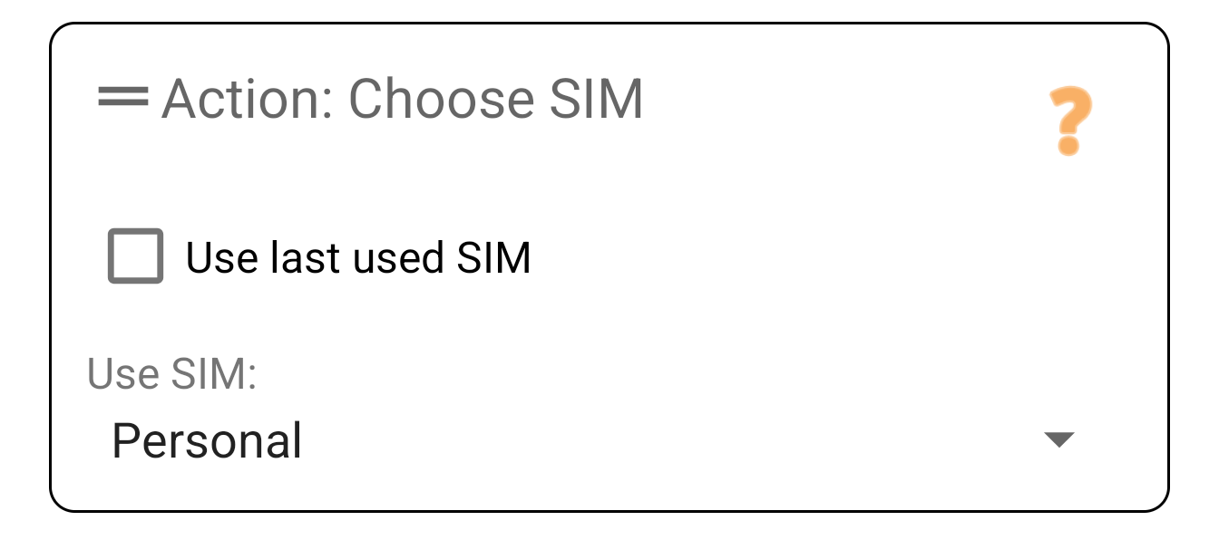 Choose SIM