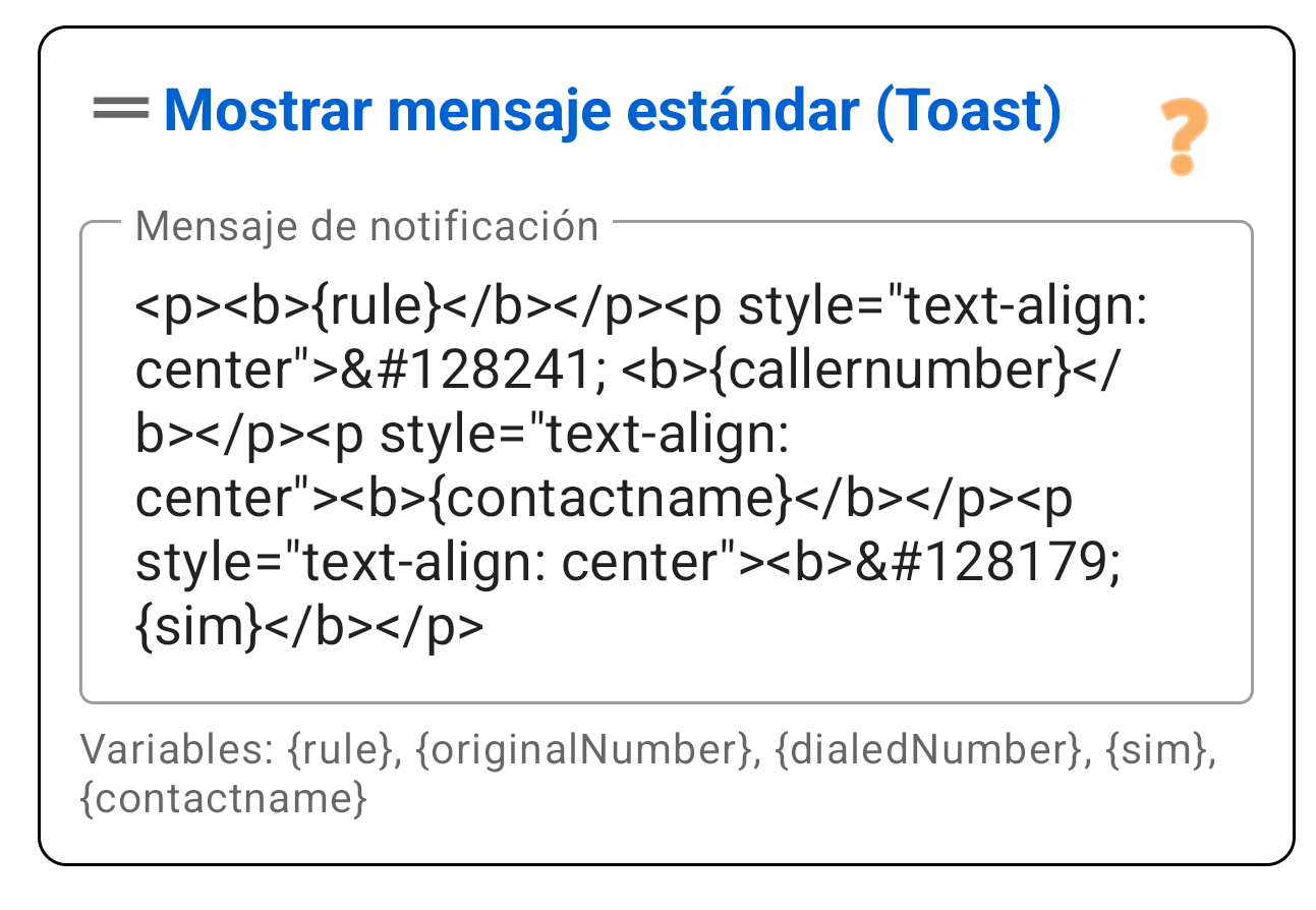 Mostrar mensaje 'Toast'