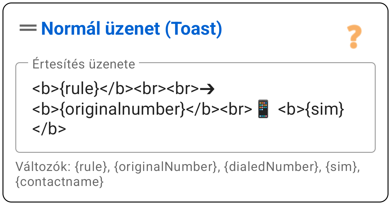 'Toast' Értesítés Mutatása