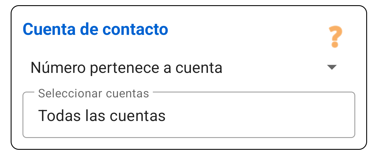Cuenta de Contacto