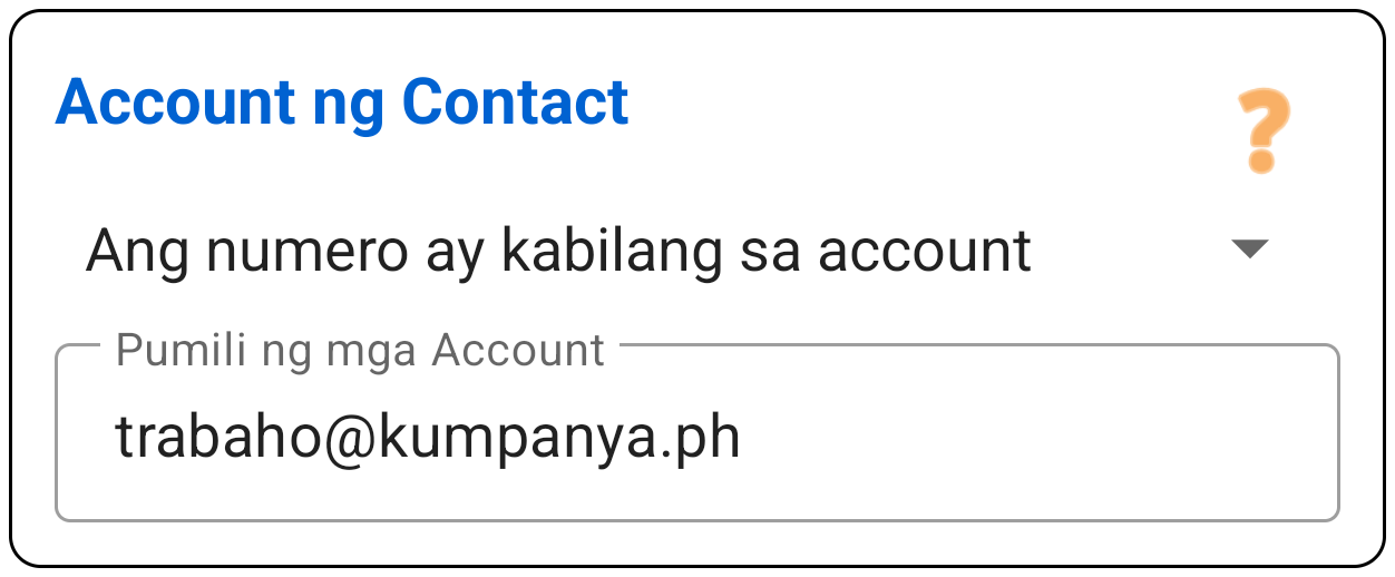 Contact Account