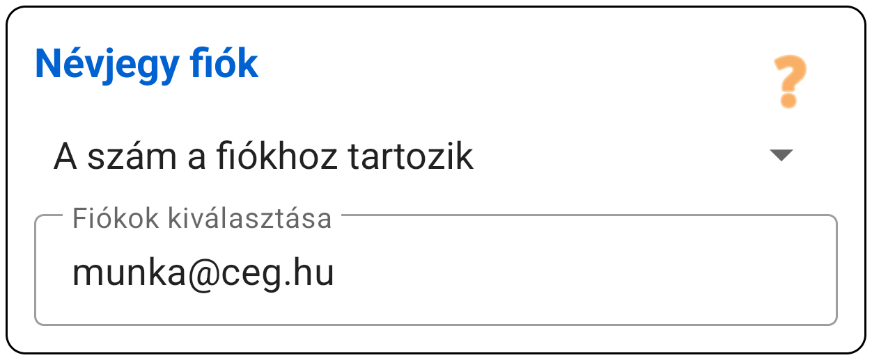 Névjegy Fiók