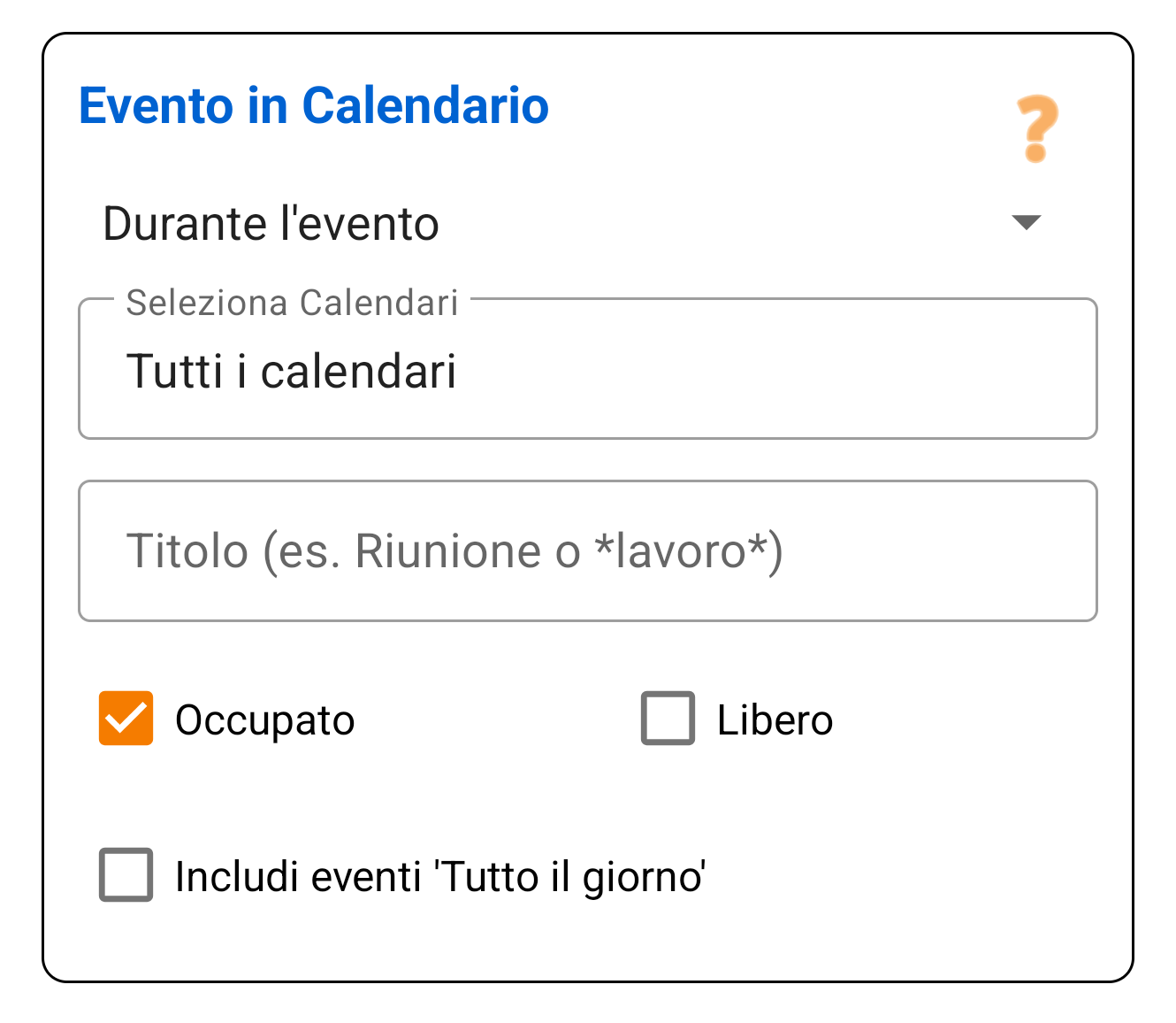 Evento del Calendario