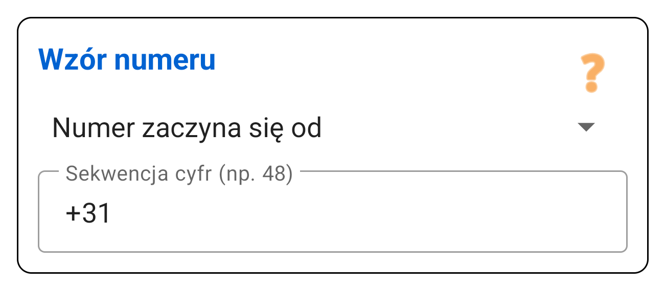 Wzór Numeru