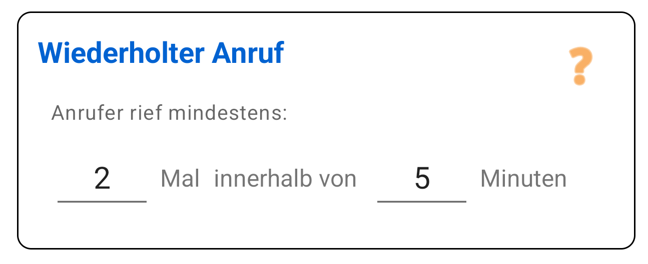 Wiederholter Anrufer