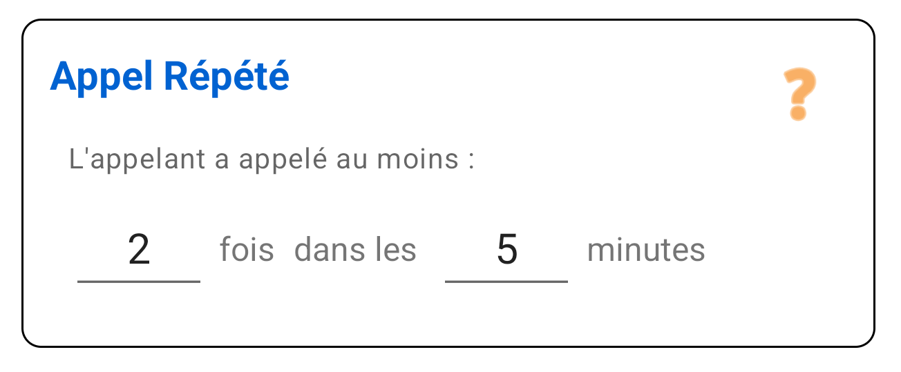 Appelant Répétitif