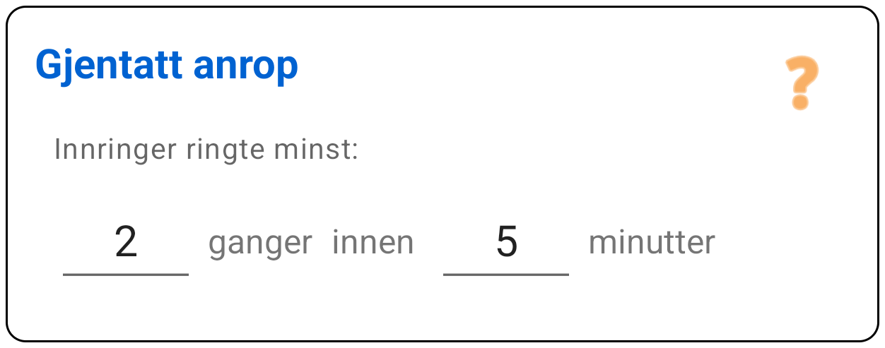Gjentatt innringer