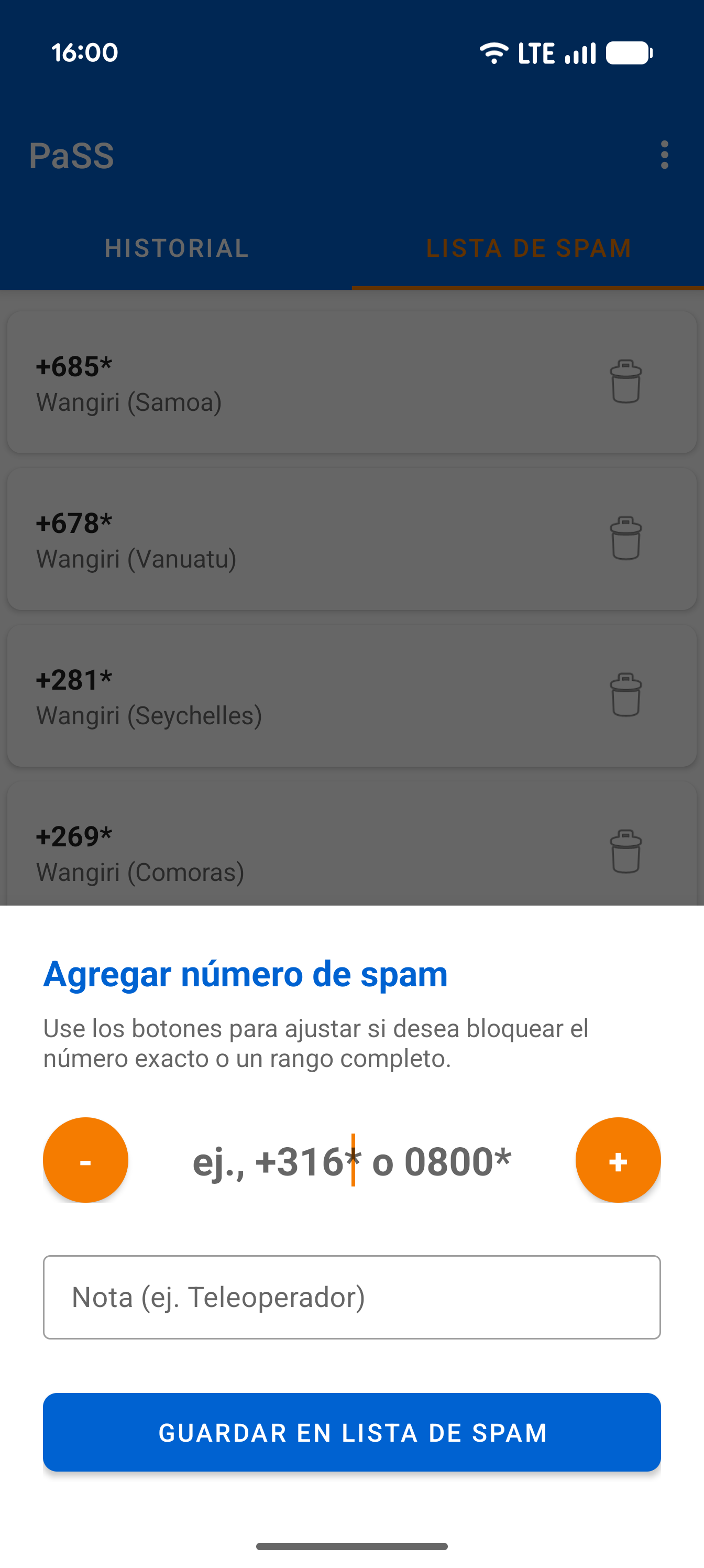 Add Spam Wildcard