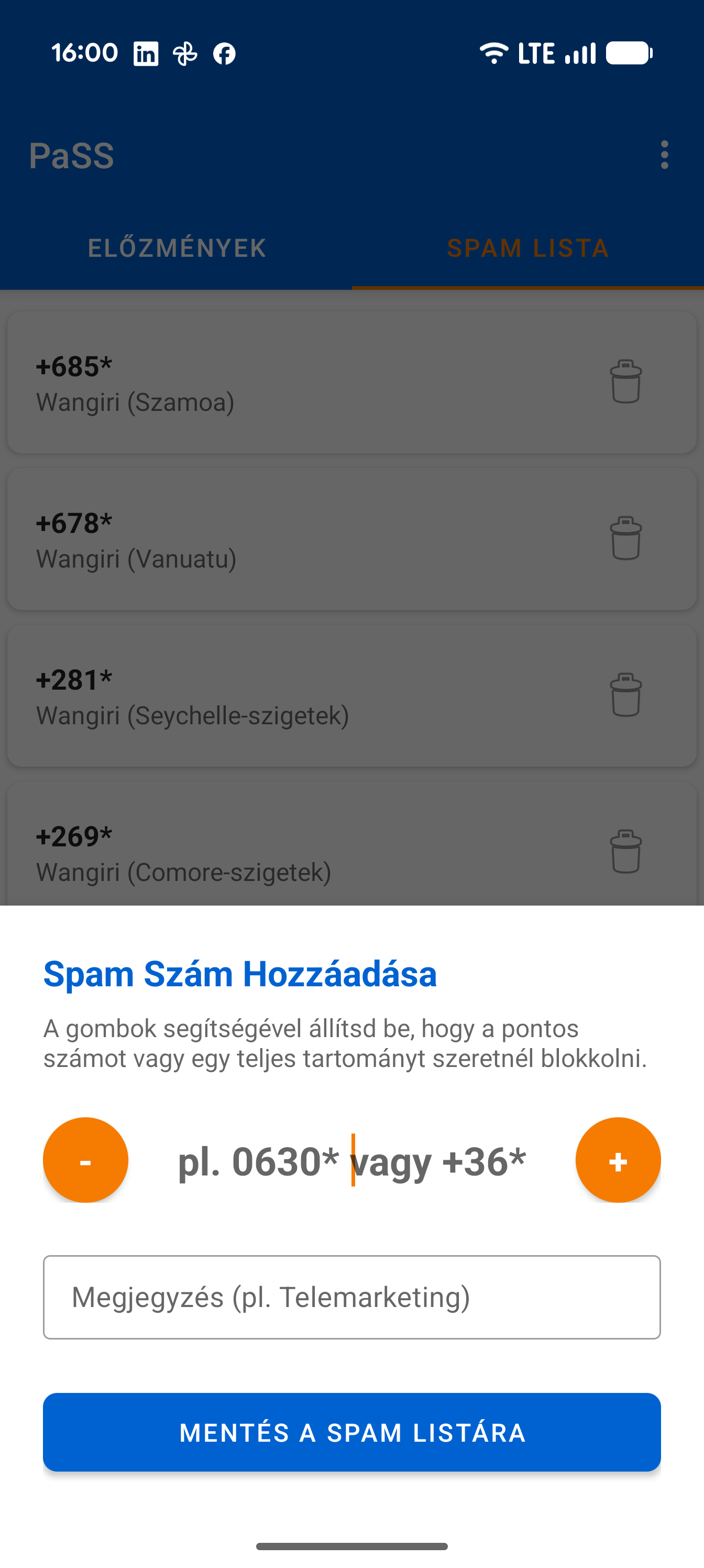 Add Spam