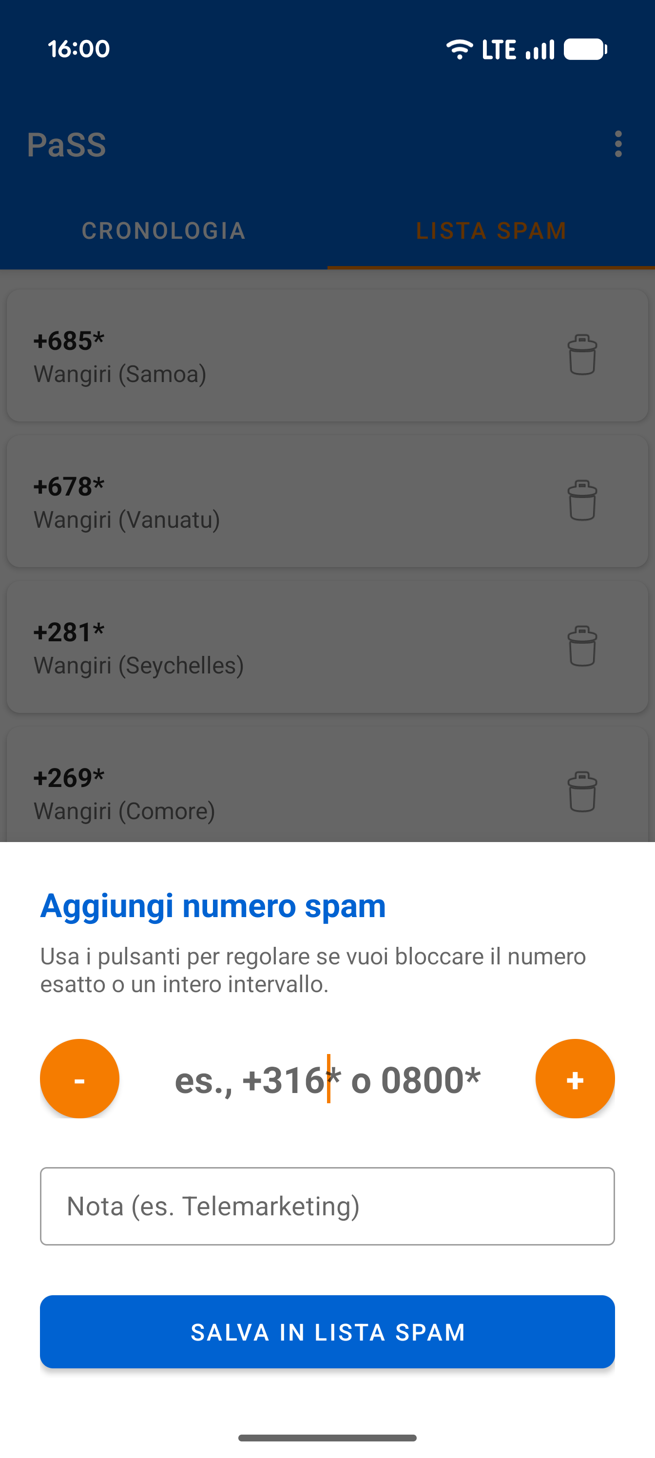 Add Spam Wildcard
