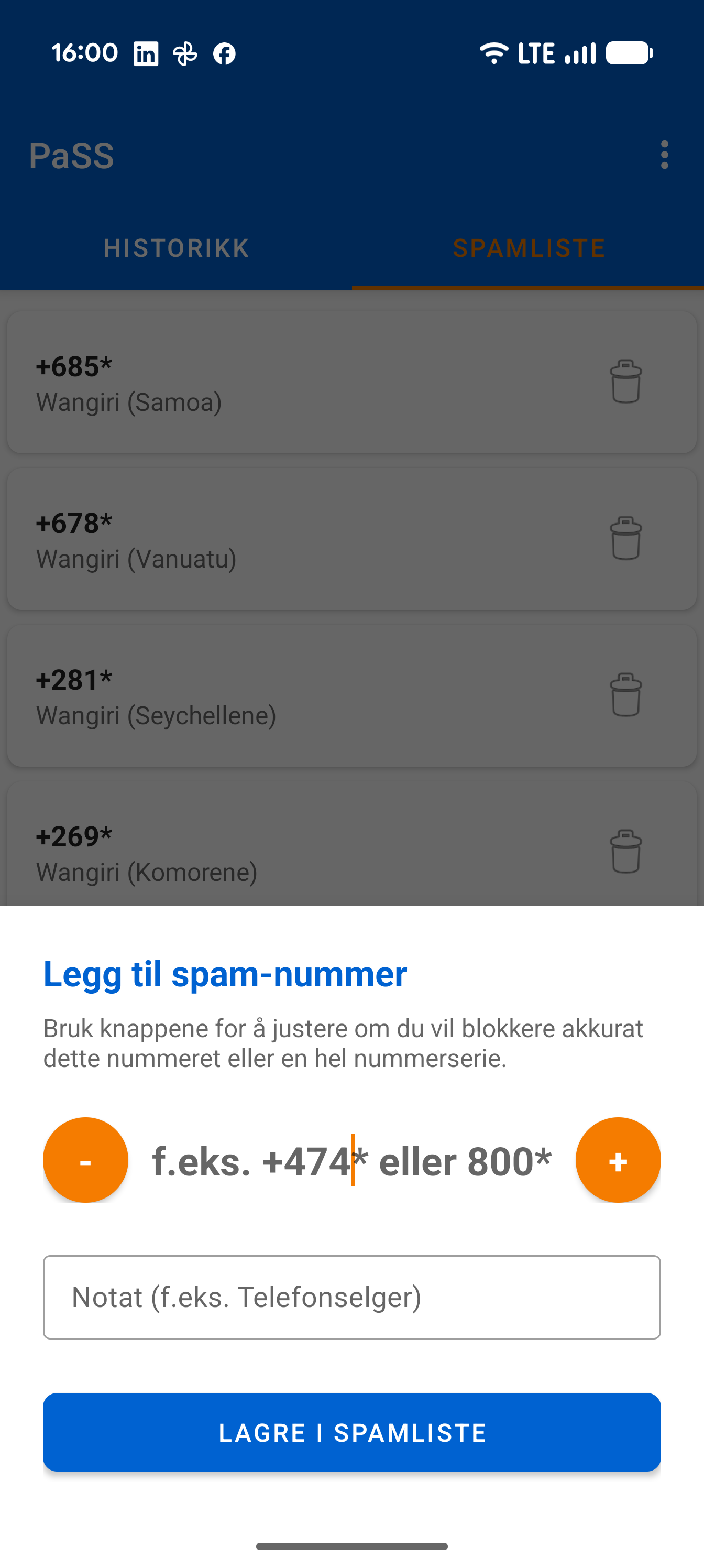 Add Spam