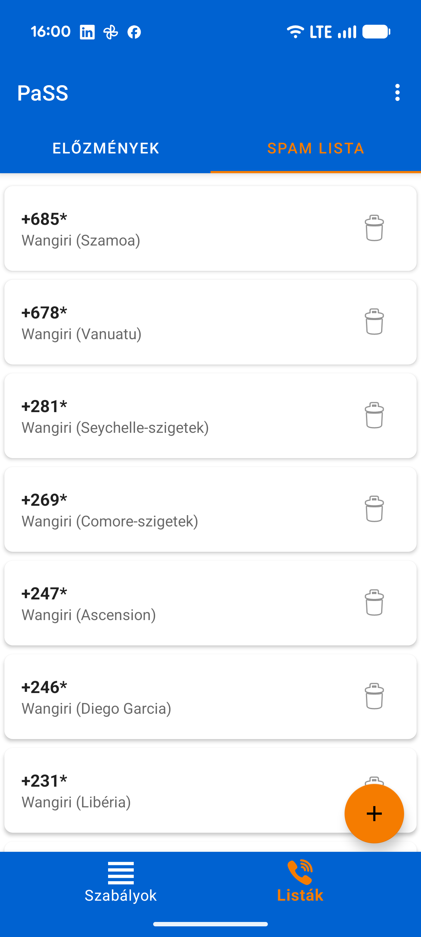 Spam List